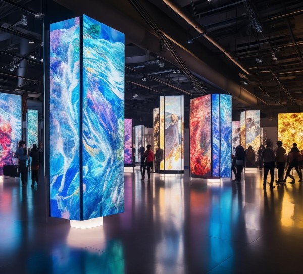 平阳广场数字油画展，艺术与科技的完美融合